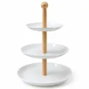Fuente de 3 Niveles para Frutas, Postres y Bocaditos – 40 cm