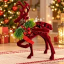 Reno Navideño Decorativo en Terciopelo