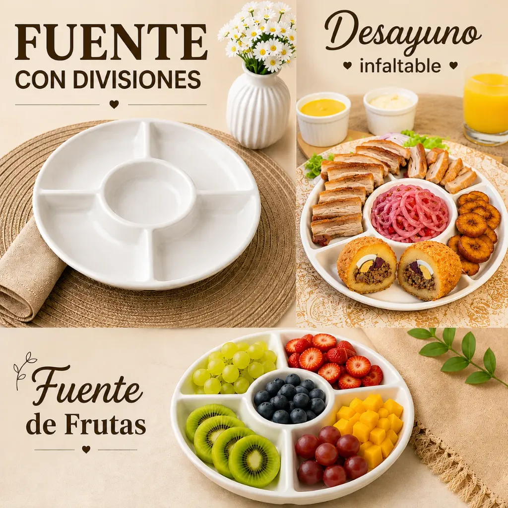 Fuente con divisiones