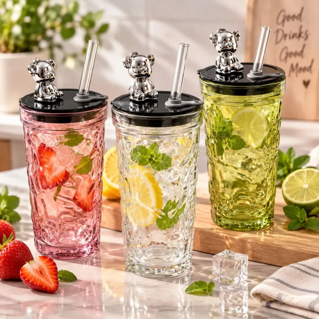 Vaso de Vidrio Osito 400ML