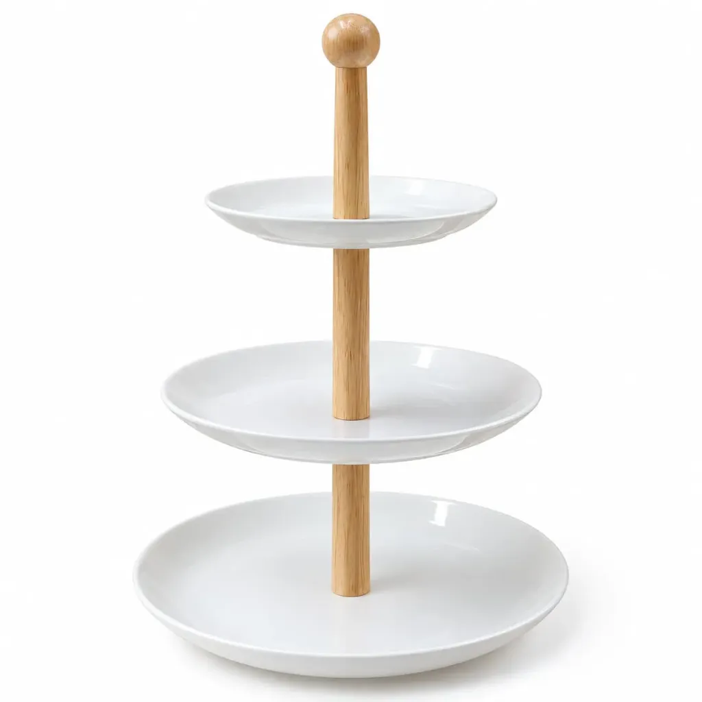 [COC-00054] Fuente de 3 Niveles para Bocaditos y Postres – 40 cm